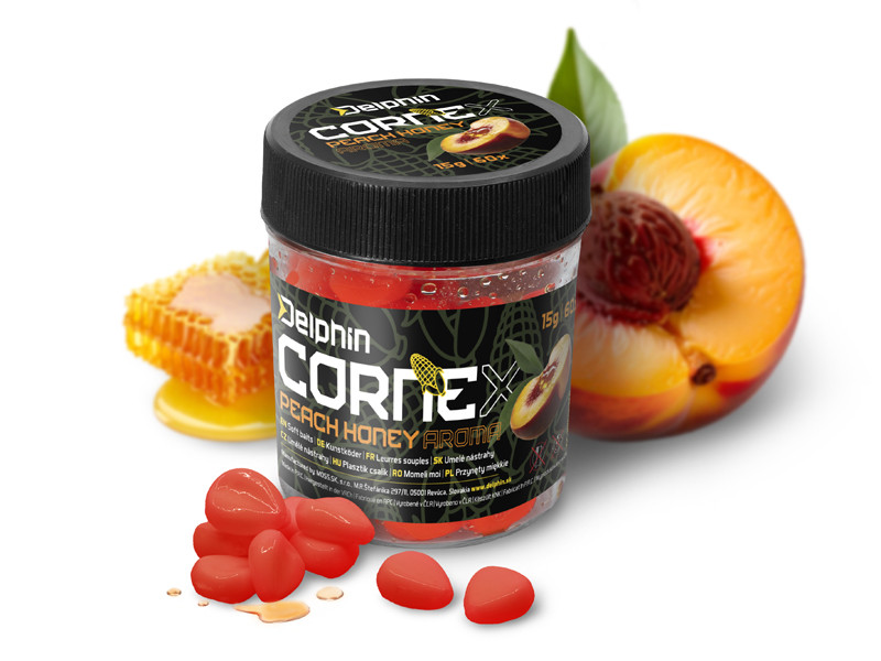 Delphin Umělá nástraha CorneX Pop Up - Medová broskev 60ks