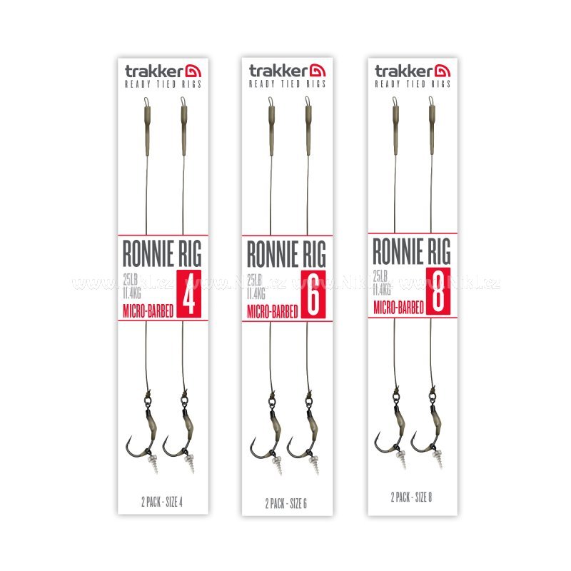 Trakker Hotové návazce Ronnie Rig (Barbed) 2ks