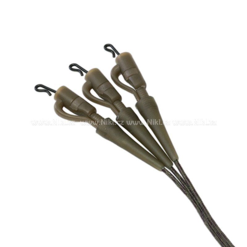 Trakker Hotové leadery Leadcore Leadclip Leader (75cm) 3ks