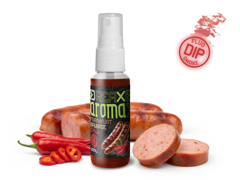 Delphin Dipovací sprej AromaX - frankfurtská klobása/chilli 30ml