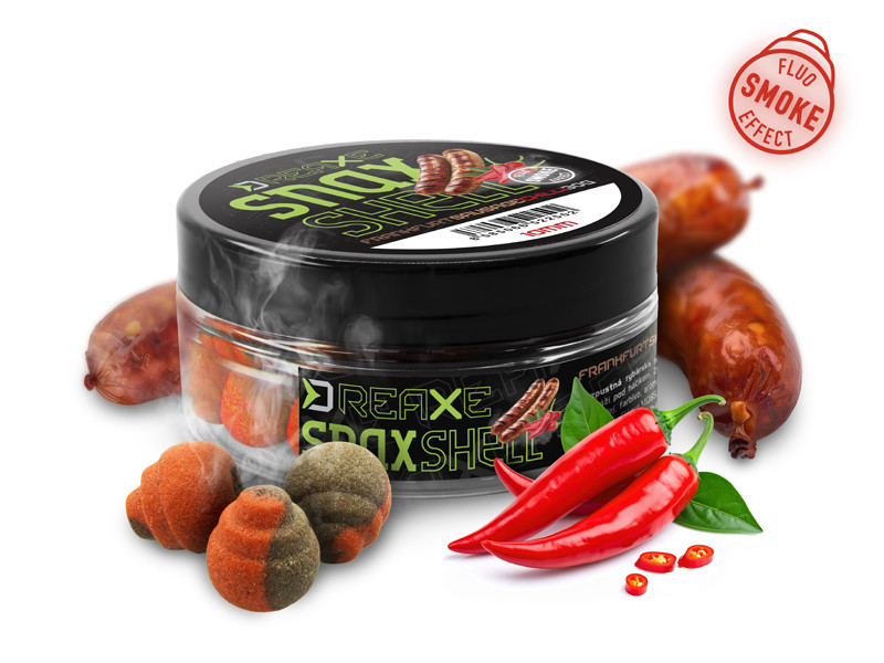 Delphin Wafters D Snax Shell - frankfurtská klobása/chilli 12mm, 30g