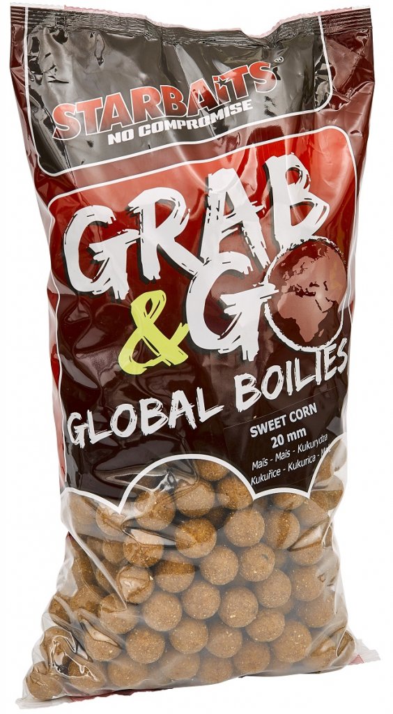 Starbaits Boilies Grab&Go Global Sweet Corn 20mm, 2,5kg