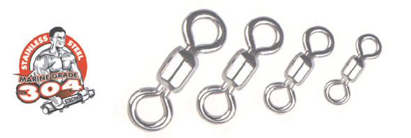 Awa-Shima Pevnostní obratlíky Stainless Steel Crane Swivel vel. 2/0, 10 ks