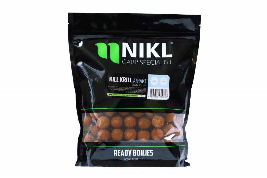 Nikl Hotové boilies Kill Krill Attractive