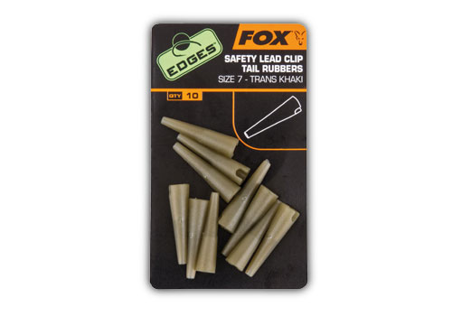 Fox Edges Lead Clip Tail Rubber vel. 7, 10ks