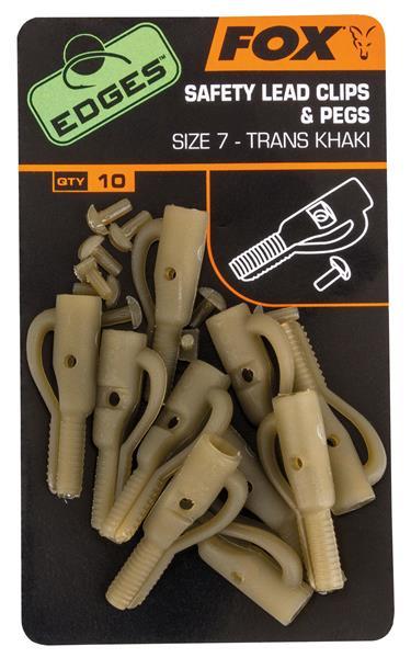 Fox Závěska Edges Lead clip + pegs vel. 7, Khaki