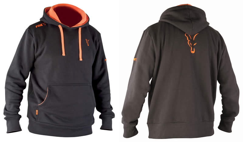 Mikina Fox - Black Orange Hoodie