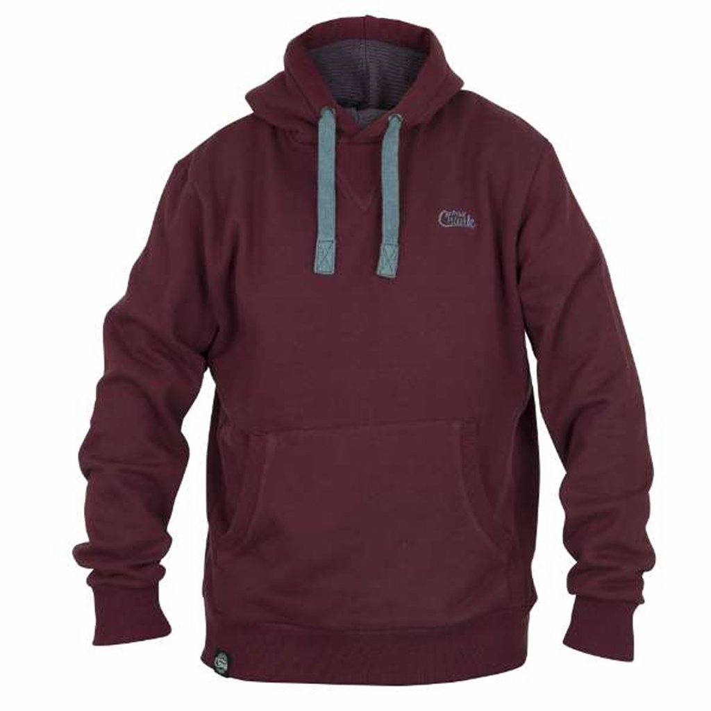 Mikina Fox Chunk Ribbed Hoodie Burgundy S