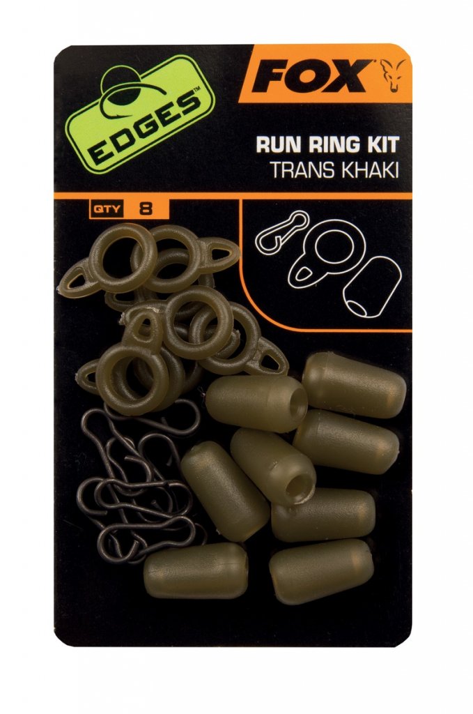 Fox Edges Standard Run Ring Kit - Trans Khaki 8ks