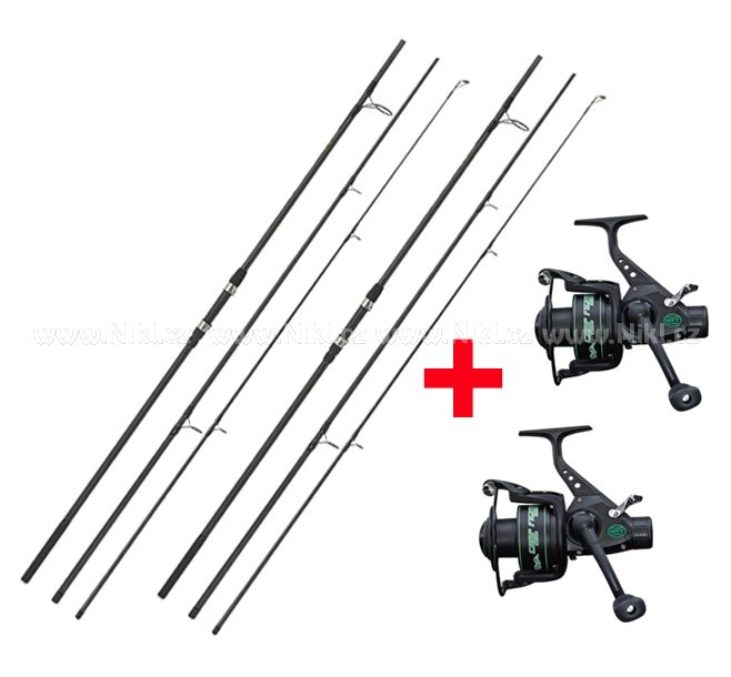 Prut Pelzer Carp Fighter 12ft 2,75lb 3díl 1+1 a Naviják Carp Fighter 60 1+1