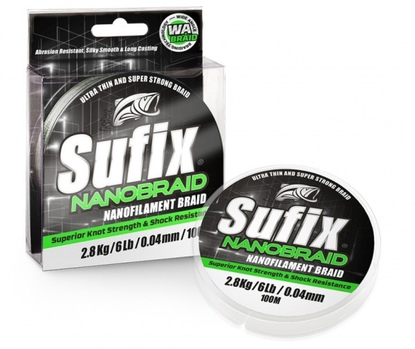 Sufix Šňůra Nano Braid Aqua Camo 0,06mm, 100m