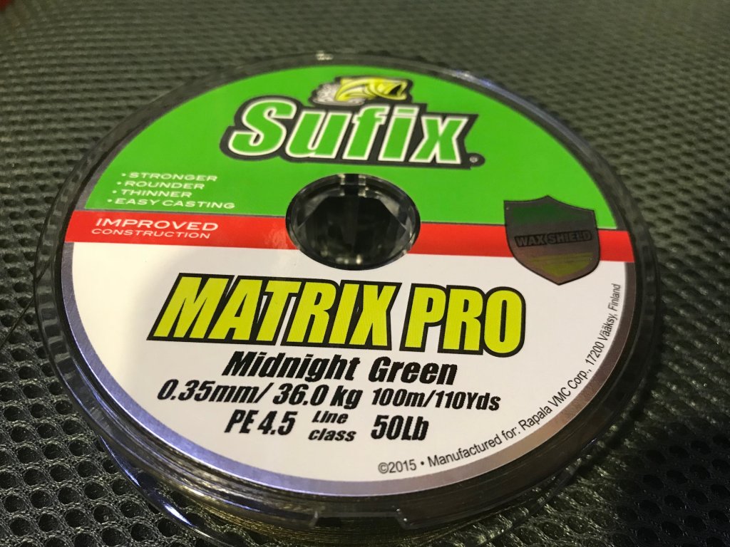 Pletená šňůra SUFIX Matrix Midnight Green