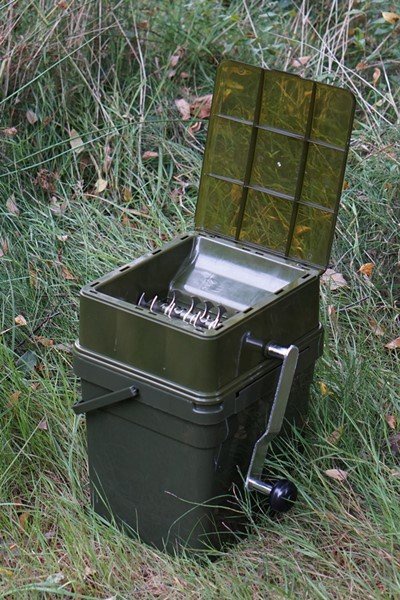 Drtička Advanced Boilie Crusher + kýbl Modular Bucket 17l - celý set