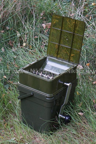 Drtička Advanced Boilie Crusher + kýbl Modular Bucket 17l - celý set