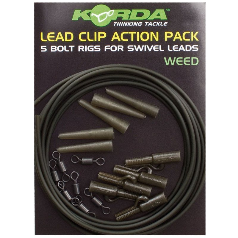 Korda Sada závěsek Lead Clip Action Pack Grawel 5 ks