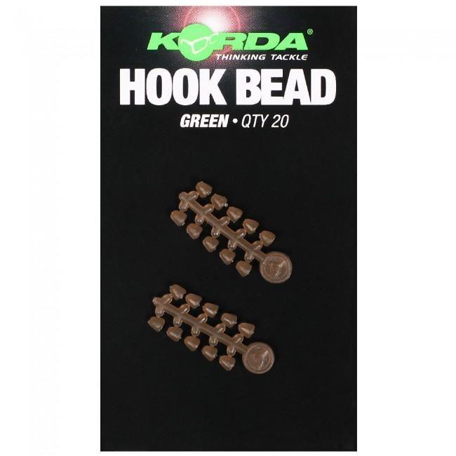 Korda Zarážka Hook Bead Medium Green 20ks