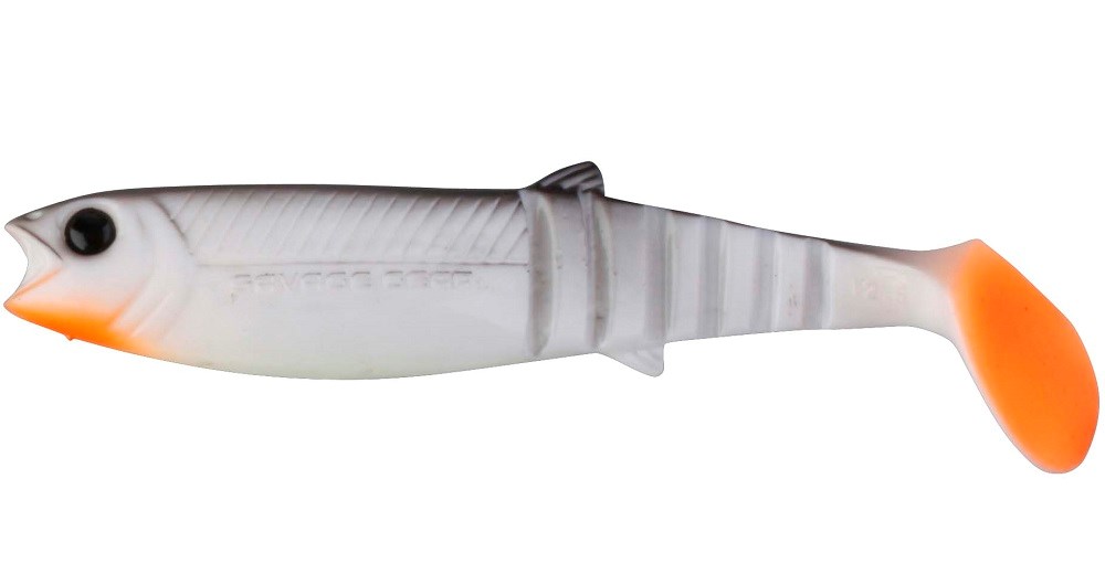 Savage Gear Gumová Nástraha Cannibal Shad Bulk White & Black