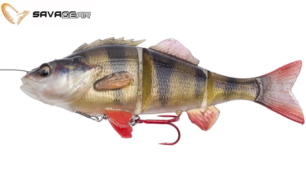 Savage Gear Gumová nástraha- 4D Linethru Perch 17cm 63g SS 01-Perch