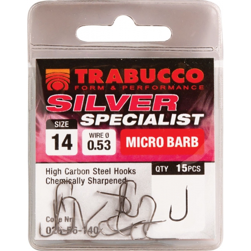 Trabucco Háčky Silver Specialist 15ks