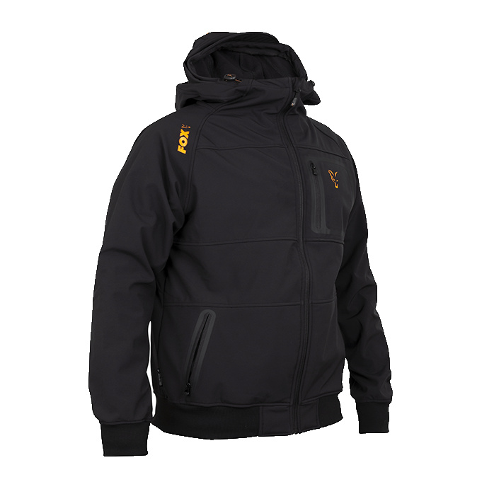 Fox Bunda Collection Black/Orange Shell Hoodie