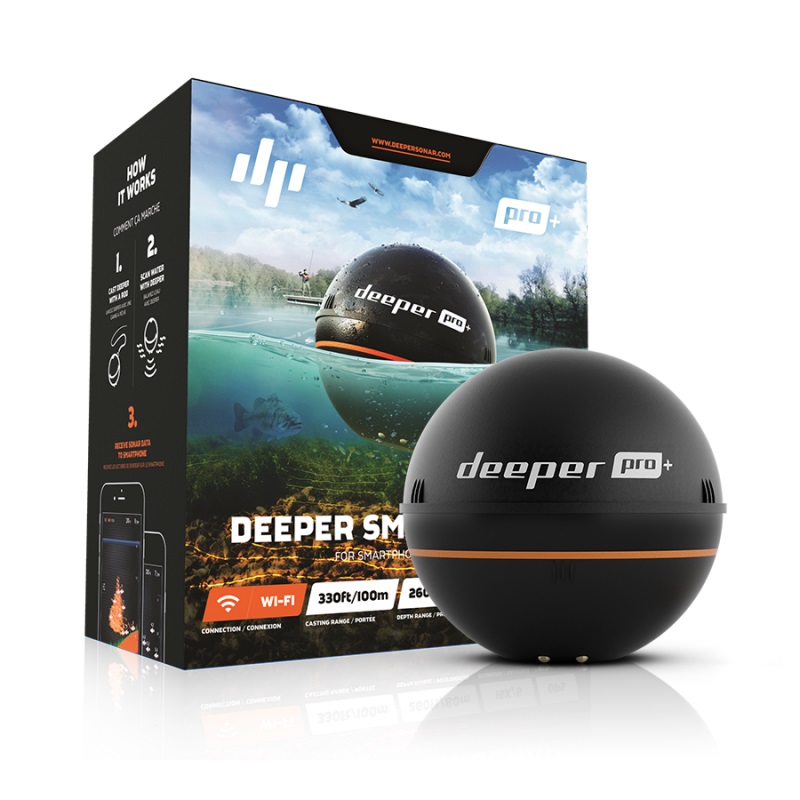 Deeper Fishfinder Pro+ nahazovací sonar (WiFi s GPS)