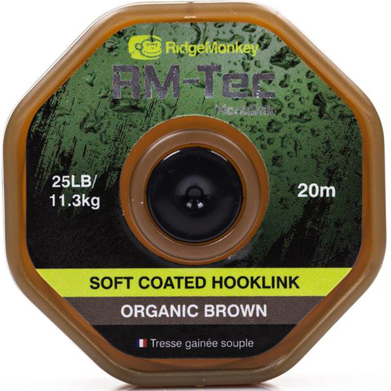 RidgeMonkey Šňůrka RM-Tec Soft Coated Hooklink 25lb