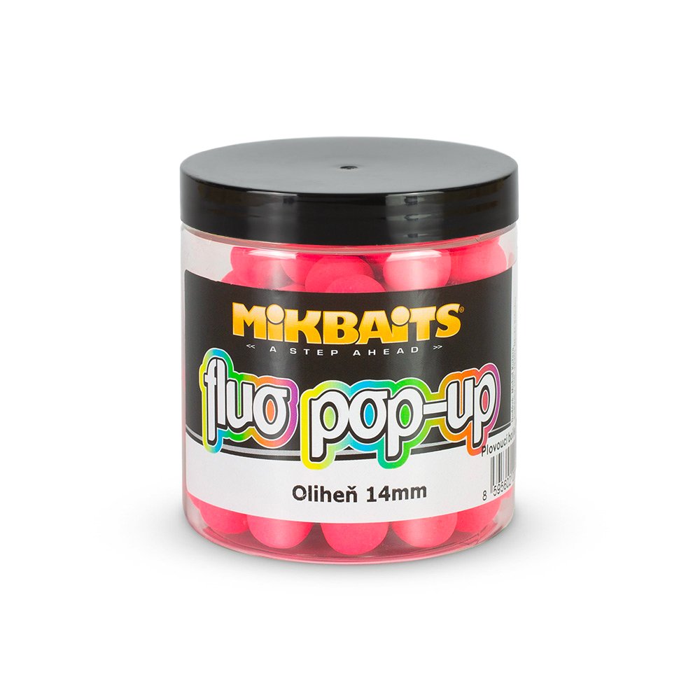 Mikbaits Plovoucí fluo boilie - Oliheň 14mm, 250ml