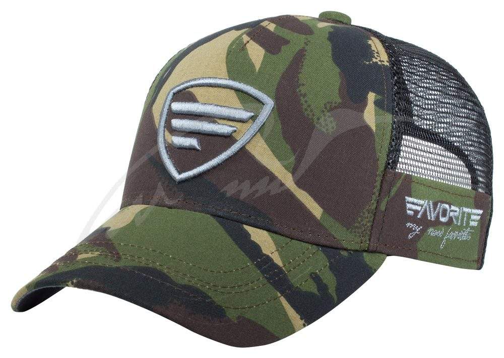 Favorite Kšiltovka - Trucker Grey Logo Camo