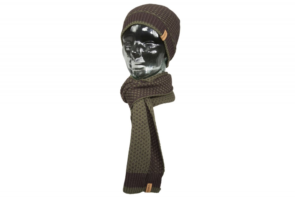 Trakker set kulich + šála - Earth Hat and Scarf Set