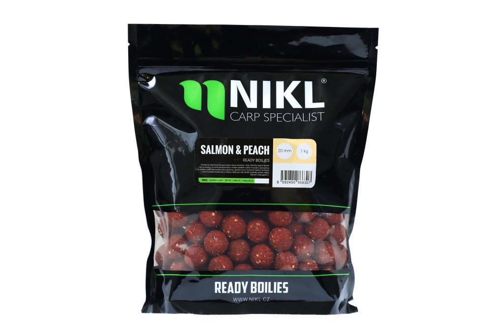 Nikl Hotové boilies Salmon & Peach 1kg