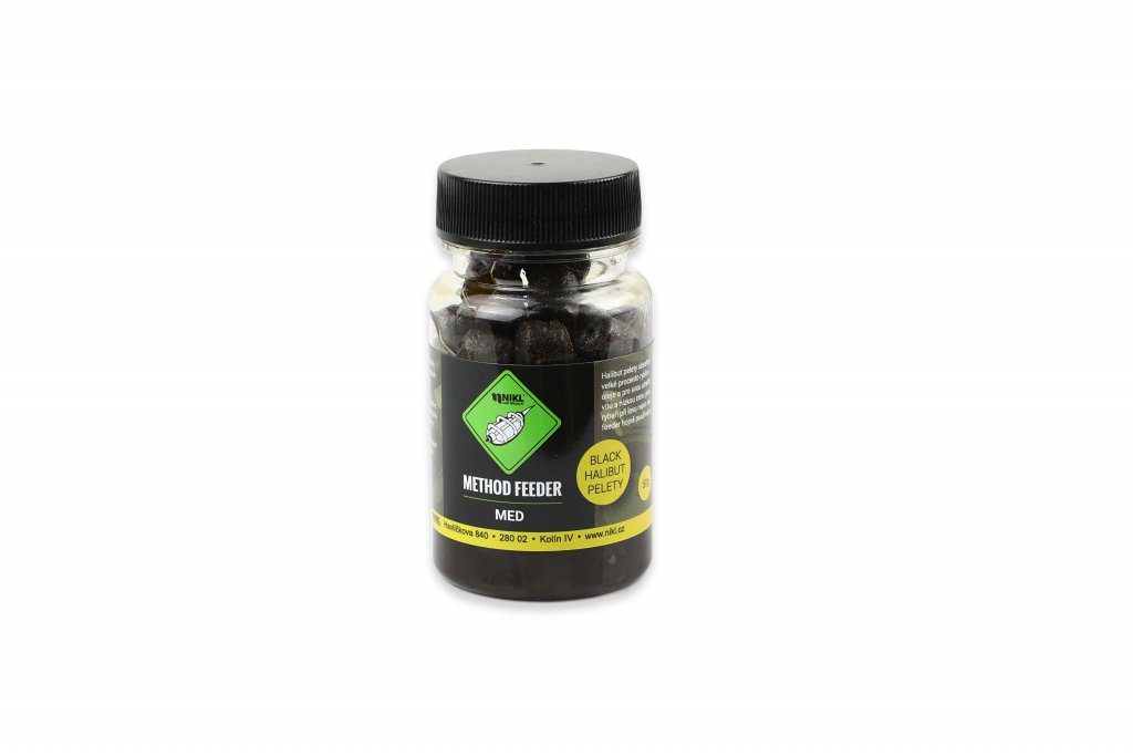 NIKL Method feeder Black Halibut pelety MED - 8mm (50g)