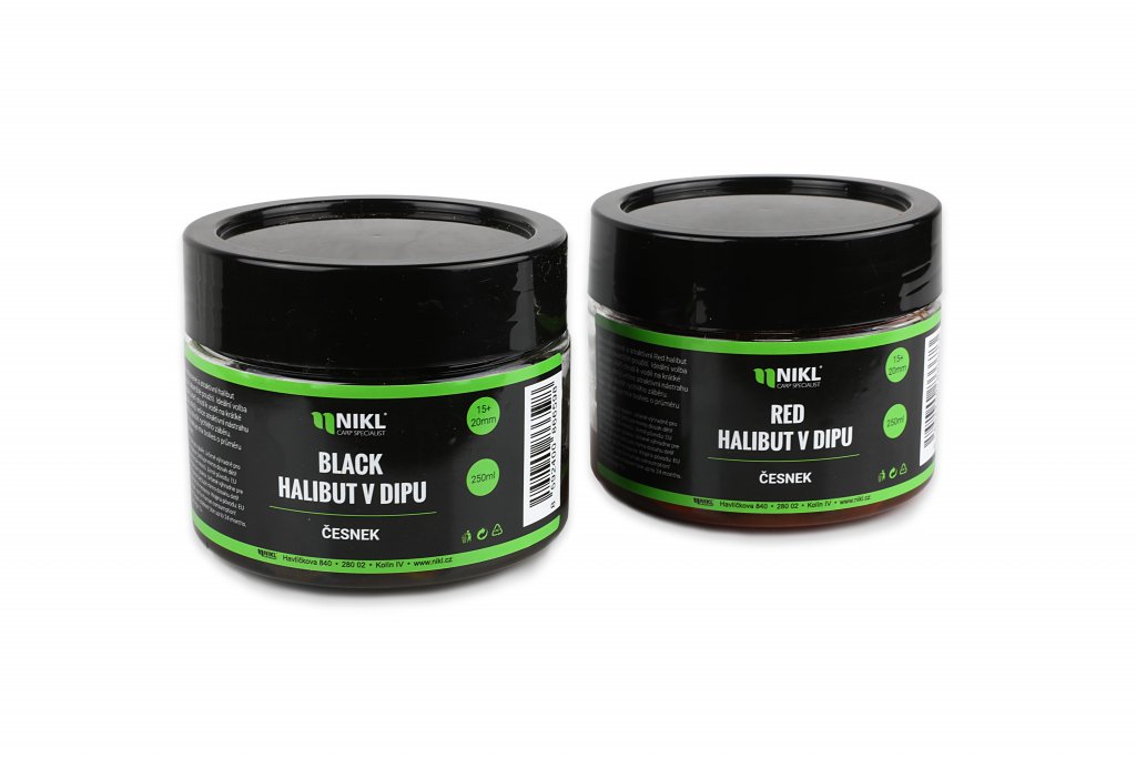 Nikl Black halibut pelety v dipu 250g