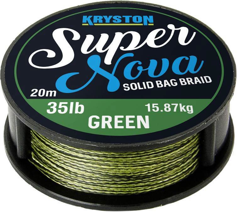 Kryston Pletená Šňůrka Super Nova Green 20m
