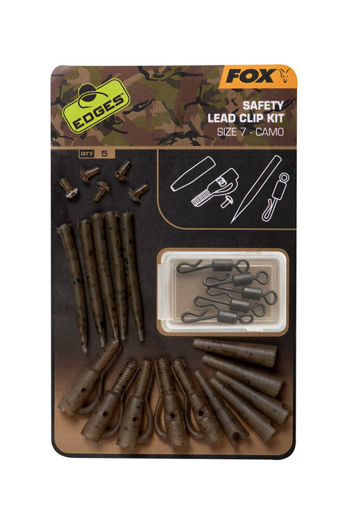 Fox Sada Závěsek Safety Lead Clip Kit vel.7 Camo