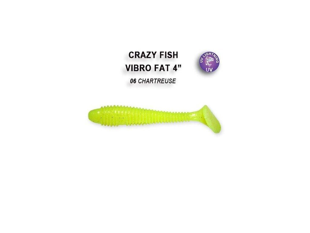 Crazy Fish Gumová Nástraha - Vibro Fat - 10 cm