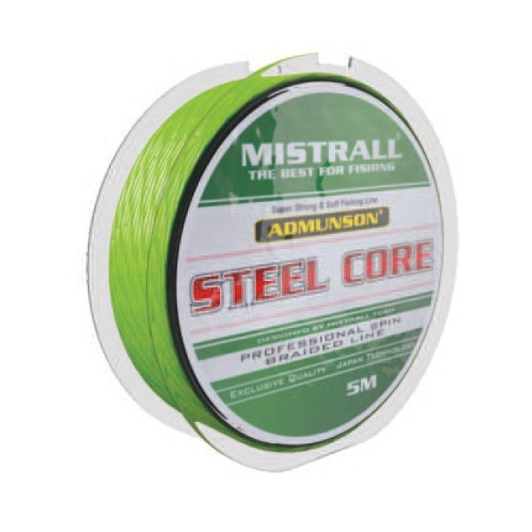 Mistrall Pletená šňůra s Ocelovým Jádrem Admuson Steel Core 5m