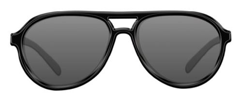 Korda Brýle Sunglasses Aviator Mat Black Frame / Grey Lens