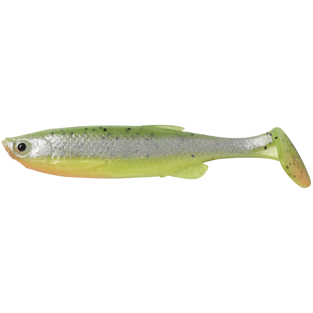 Savage Gear Gumová Nástraha 3D Fat Minnow T-Tail Fluo Green Silver