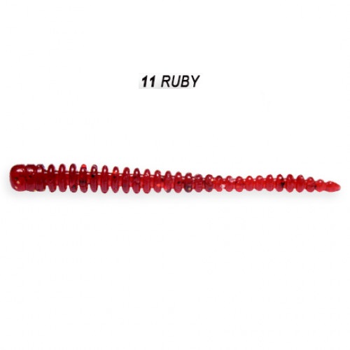 Crazy Fish Gumová Nástraha Cruel Leech Ruby 5,5 cm , 8ks