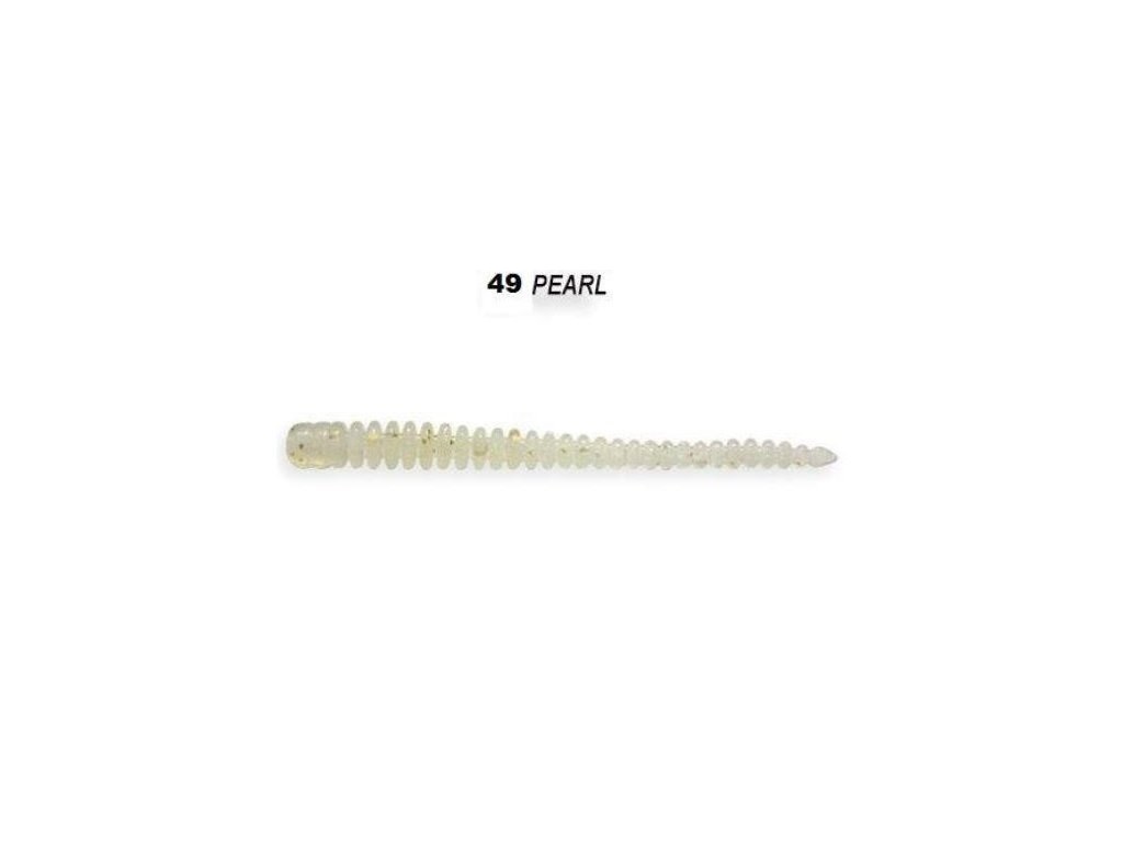 Crazy Fish Gumová Nástraha Cruel Leech Pearl 5,5 cm, 8ks