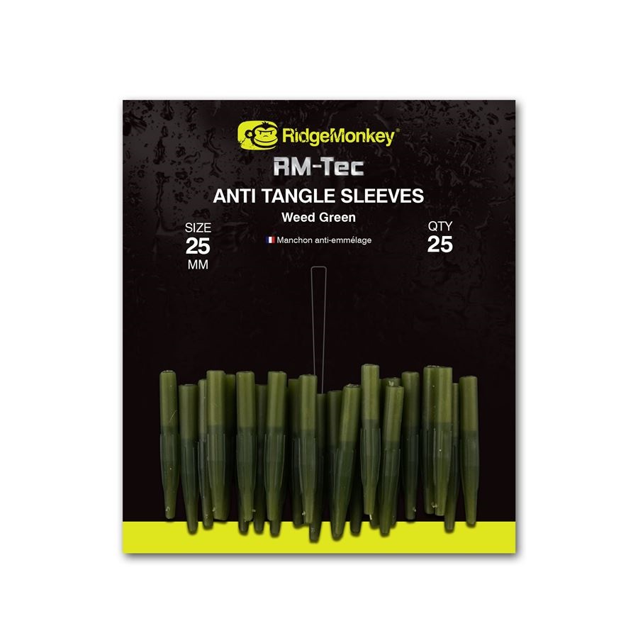 RidgeMonkey Převleky RM-Tec Anti Tangle Sleeves Zelené, 25ks