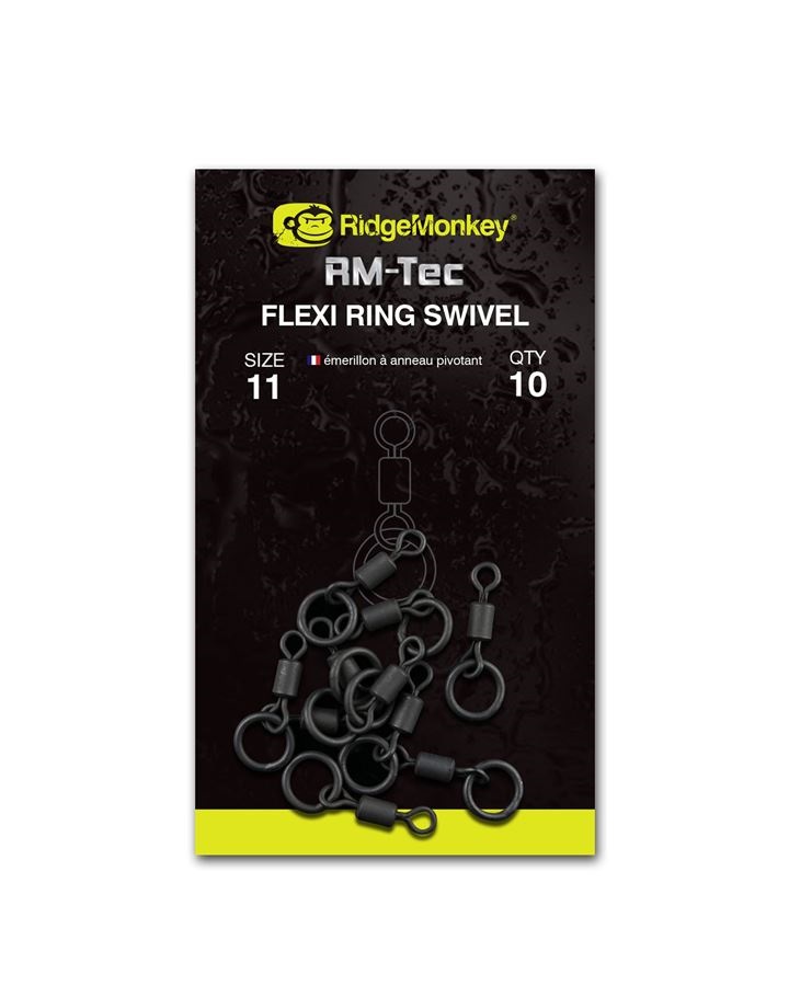 RidgeMonkey Obratlík RM-Tec Flexi Ring Swivel 10ks