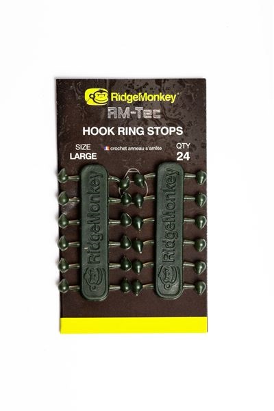 RidgeMonkey Stoper RM-Tec Hook Ring Stops Large 24ks