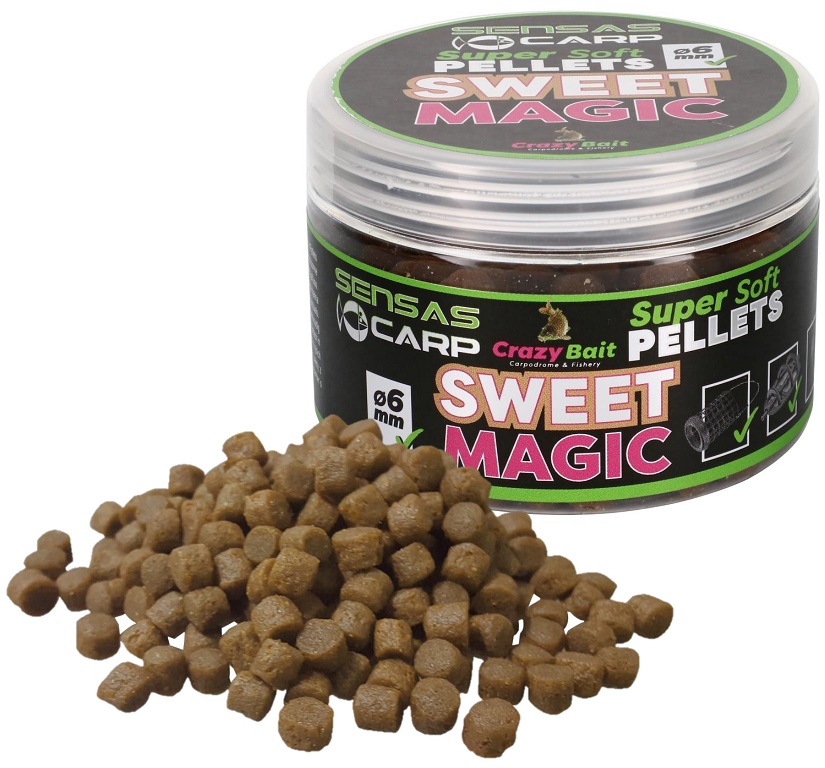 Sensas Pelety Super Soft Sweet Magic (ryba) 6mm, 60g