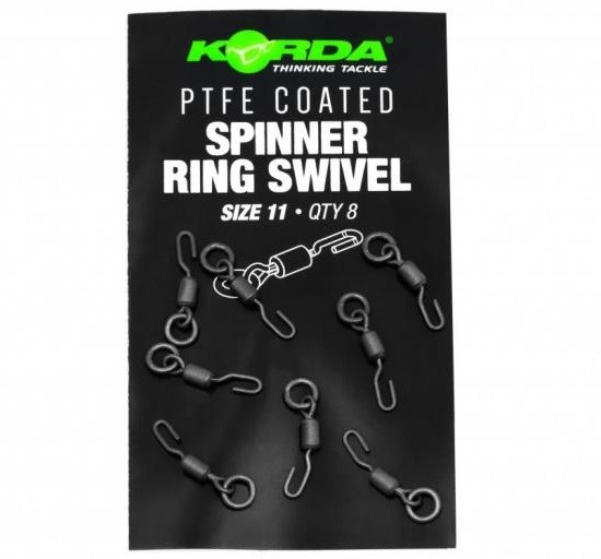 Korda Obratlík s Kroužkem PTFE Spinner Ring Swivel Vel.11 8ks