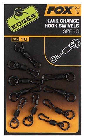 Fox Obratlíky Edges Kwik Change Hook Swivels