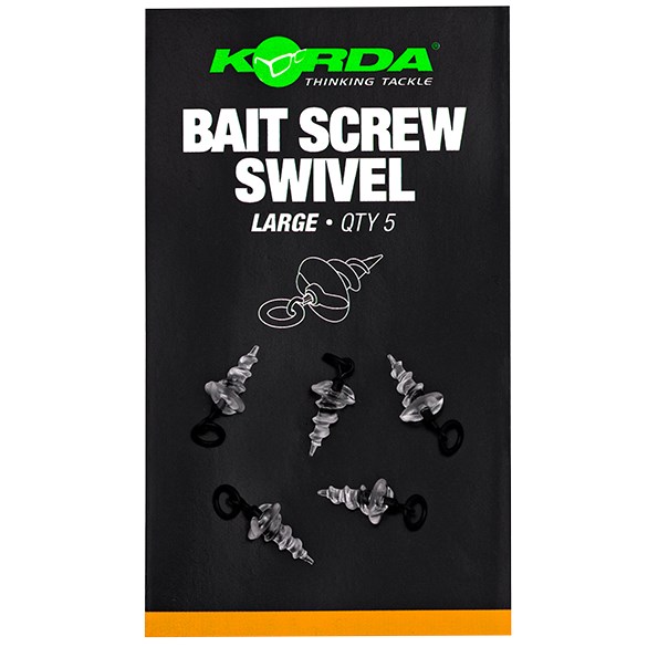 Korda Vrtáček - Micro Ring Swivel Bait Screw (5ks)